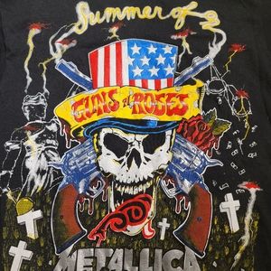 Rare Guns N Roses Metalica Summer of 92 tour shirt